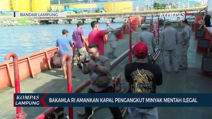 Bakamla RI Amankan Kapal Pengangkut Minyak Mentah Ilegal