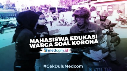 Mahasiswa Turun Langsung Edukasi Warga Cegah Korona