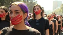 Feminist groups hold mass Women's Day marches across Chile