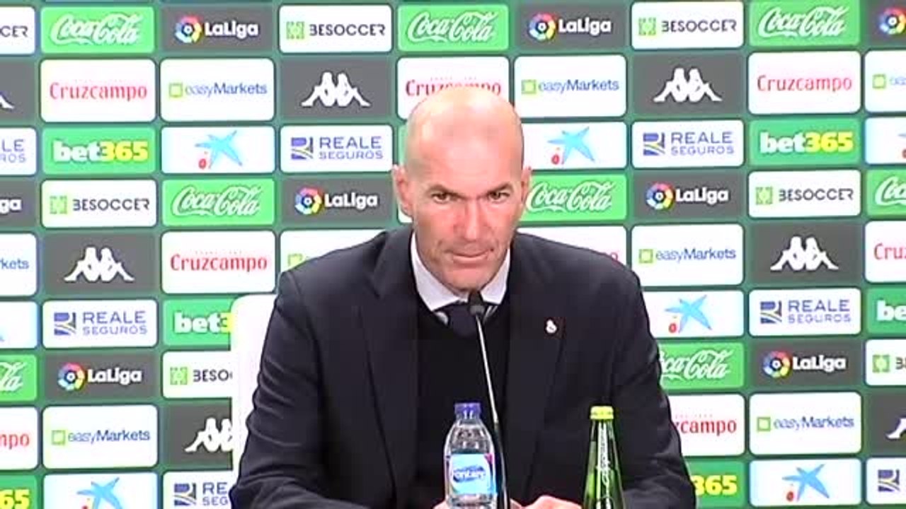 Zidane: "Hicimos un mal partido desde el inicio hasta el final"