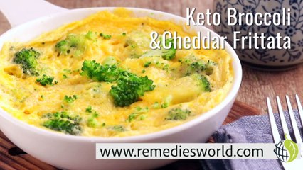 Keto Broccoli and Cheddar Frittata