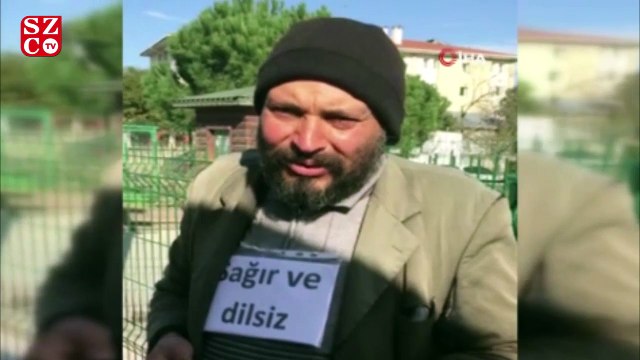 Sağır ve dilsiz dilencinin dili zabıtayı görünce açıldı