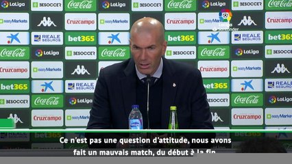 Zidane : “Je n’ai pas d’explication”