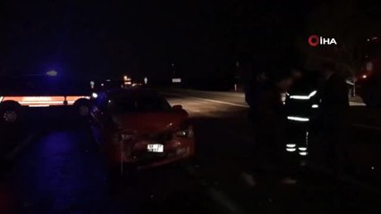 Tekirdağ'da U dönüşü yapan araç kazaya neden oldu: 3 yaralı