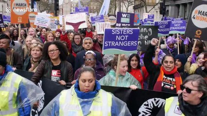 Emeli Sandé, Sadiq Khan and George MacKay join other celebrities at March4Women in London