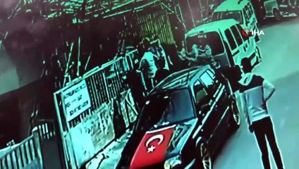 Kavga etmek için balkondan atladı