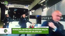 Ronaldo,  seyircisiz oynanan maçta taraftarları selamladı