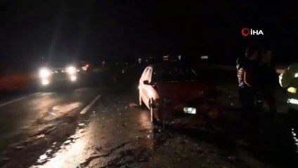 Tekirdağ'da U Dönüşü Yapan Araç Kazaya Neden Oldu; 3 Yaralı