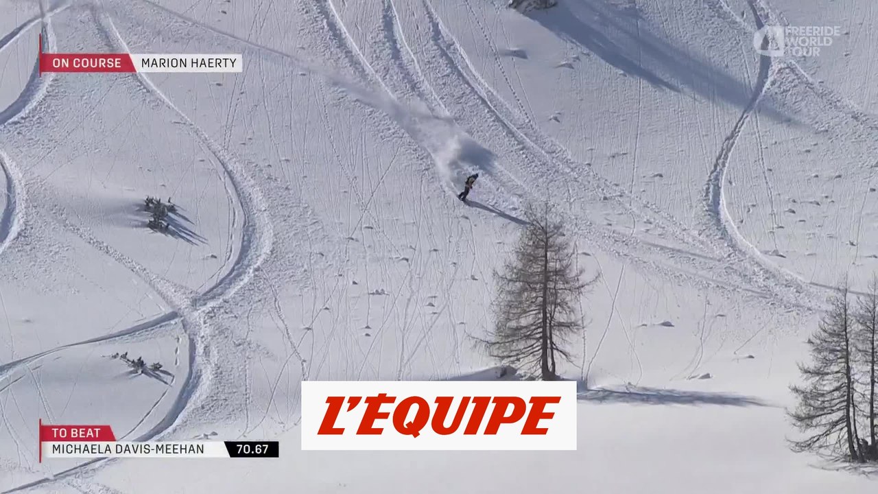 le run gagnant de Marion Haerty en Autriche - Adrénaline - Snowboard freeride