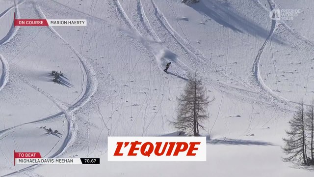 le run gagnant de Marion Haerty en Autriche - Adrénaline - Snowboard freeride