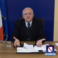 Campania, De Luca- Noi stiamo cercando di innalzare un muro (08.03.20)
