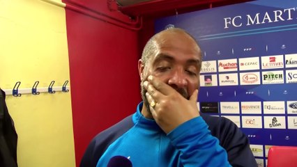 Le coach Eric Chelle quand on lui parle de la série d'invincibilité du FC Martigues à domicile
