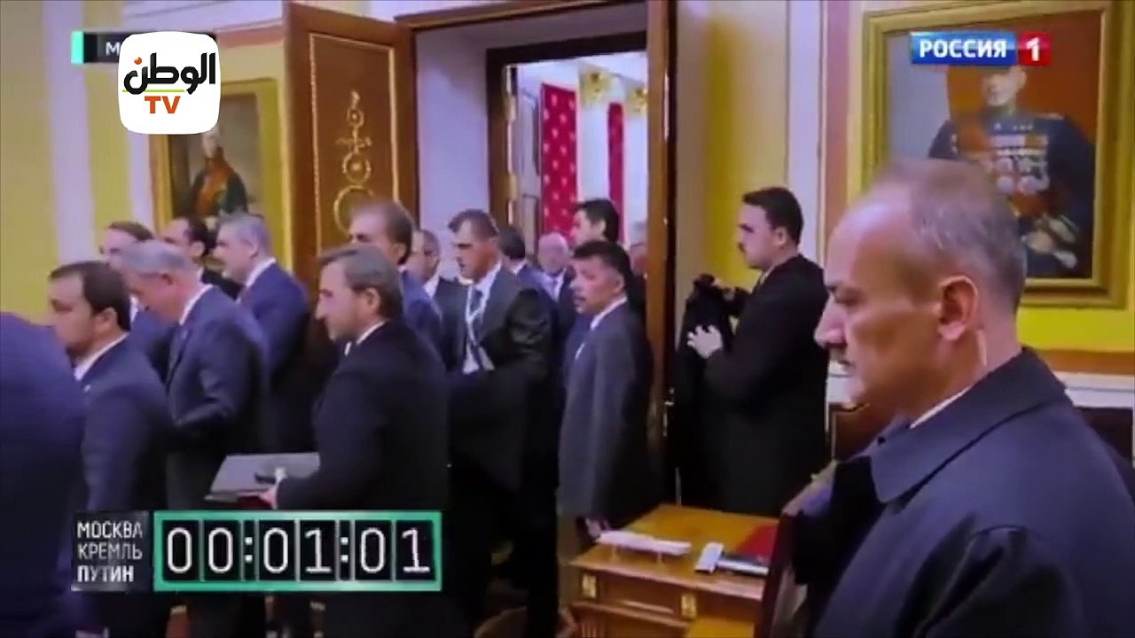 إهانة أردوغان والوفد المرافق له خلال لقائه مع الرئيس الروسي بوتين