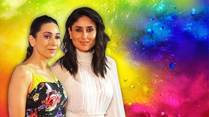 Kareena And Karisma Advices Their Fans To Play Safe Holi