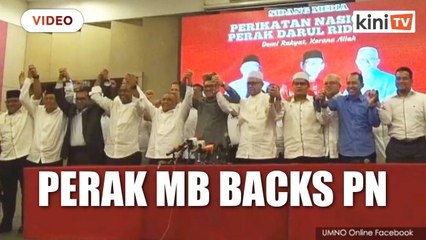 Harapan falls in Perak, MB backs PN