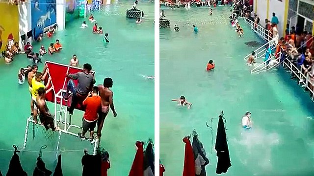 Une prison se transforme en piscine