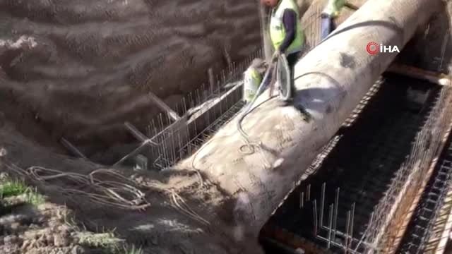 Polatlı içme suyu hattına neşter