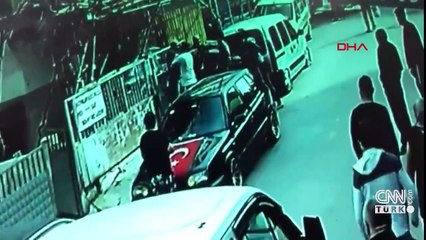 Kavga etmek için balkondan atladı