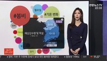 [날씨트리] 화요일 전국 봄비…고온 현상 꺾여