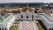 Coronavirus: vues aériennes des parcs à thème désertés de Pattaya en Thaïlande