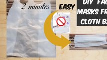 How to make face mask at Home | DIy easy and Quick | From Cloth bag