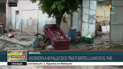 Crece a 40 la cifra de muertos en Brasil por inundaciones