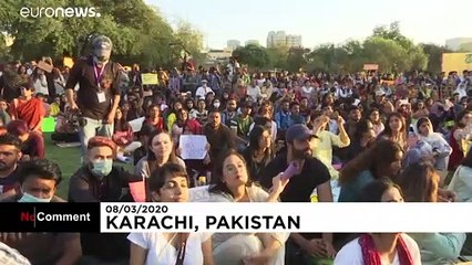 Women defy conservative regimes in rights marches across the world