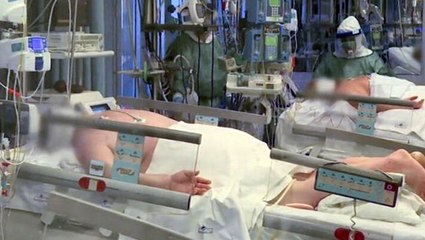 İtalya'da koronavirüs hastalarının tedavi gördüğü bir hastane odasının görüntüleri ortaya çıktı