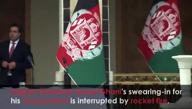 Afghan President's swearing-in interrupted by rocket attack