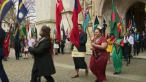 The Royal Family depart Westminster Abbey