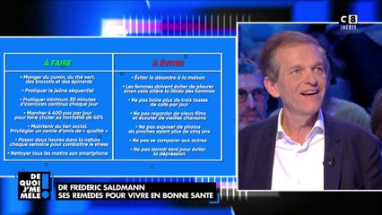 Frédéric Saldman : "Les femmes doivent éviter de pleurer sinon cela altère la libido des hommes"