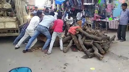 इकदिल में होलिका दहन के लिए प्रशासन ने भेजी लकड़ियां