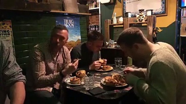 David vs Goliath - Pie Eating competition at Pie & Vinyl, Southsea