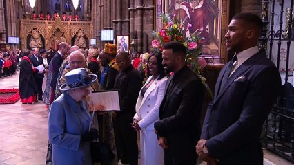 Royal Family greet high profile Commonwealth service guests