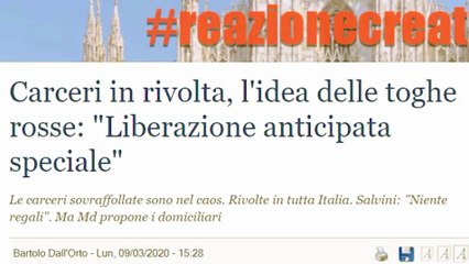 Morelli - Rivolta carceri - Ci vuole il pugno di ferro! (09.03.20)