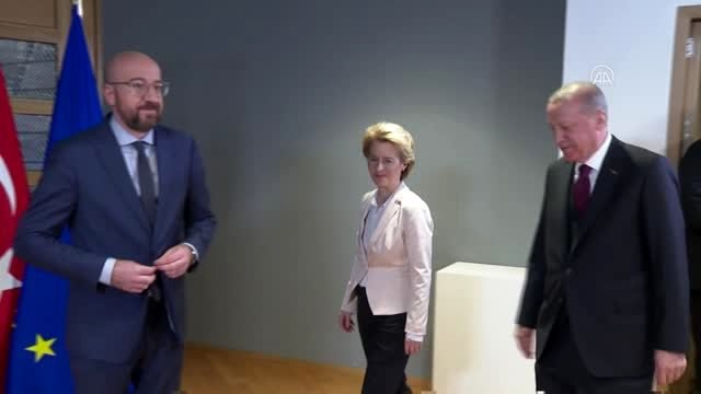 Cumhurbaşkanı Erdoğan, AB liderleriyle üçlü görüşme gerçekleştirdi