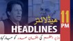 ARYNews Headlines | PM Imran felicitates President Ghani | 11PM | 9 MAR 2020