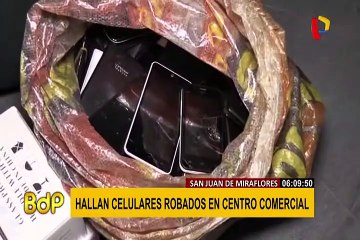 SJM: incautan más de 300 celulares y una pistola en centro comercial
