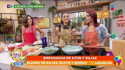 María León y &#039;La Tesorito&#039; preparan deliciosas empanadas de atún