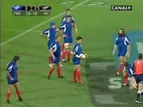 Chabal Plaquage contre Les All Blacks