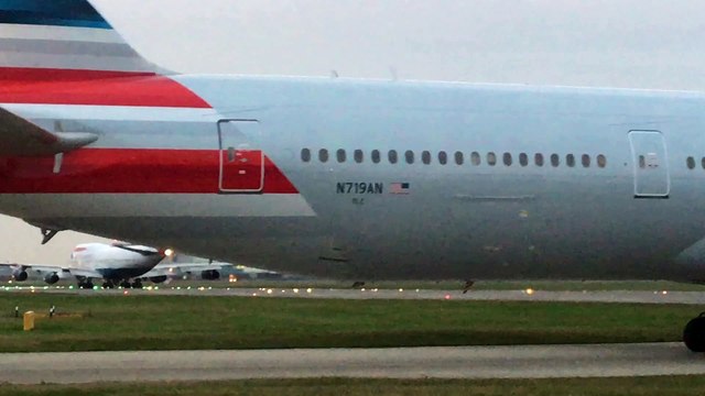 Dusk Departures Heavies at London Heathrow Airport Planespotting from Heathrow Tours.
