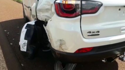 Caminhonete sem placas se envolve em acidente na rodovia BR-369