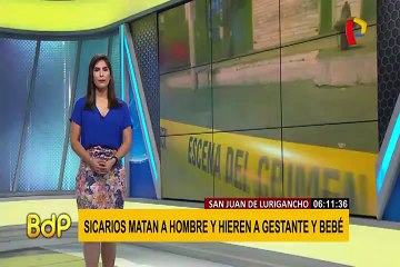 SJL: asesinan a hombre, hieren a embarazada y a bebé de 4 meses
