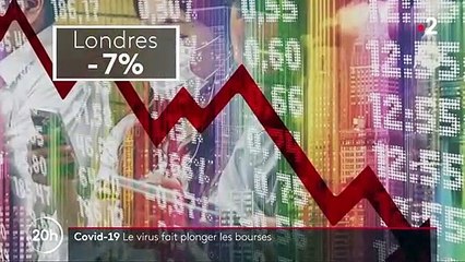 Covid-19 : le virus fait plonger les bourses mondiales