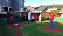 Dad Builds His Own Baseball Field in Backyard