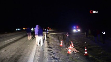 Aracı arızalanan şahsa otomobil çarptı: 1 ölü