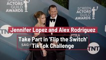 Jennifer Lopez And Alex Rodriguez On A TikTok Challenge