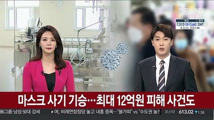 마스크 사기 기승…최대 12억원 피해 사건도