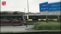 Haliç'te metrobüs kazası
