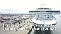 First passengers leave virus-hit cruise ship at California port